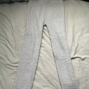 Light purple fuzzy pajama pants